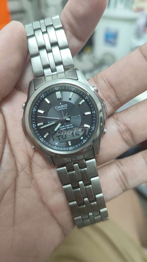 Casio Lineage full titanium pin solar. Mua bán Đồng hồ tại Thành phố Rạch Giá Kiên Giang được đăng bởi Thích Đồng Hồ hình 1