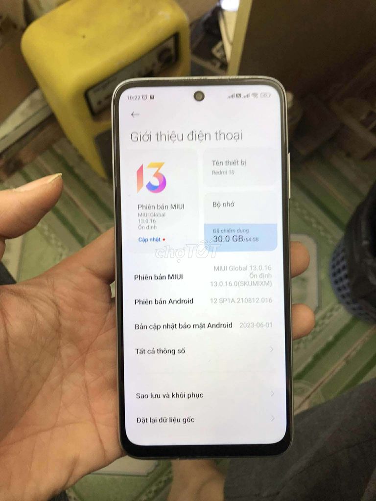 Xiaomi Redmi 10 64GB Trắng. Mua bán Điện thoại tại Quận Bắc Từ Liêm Hà Nội được đăng bởi thanh hình 1