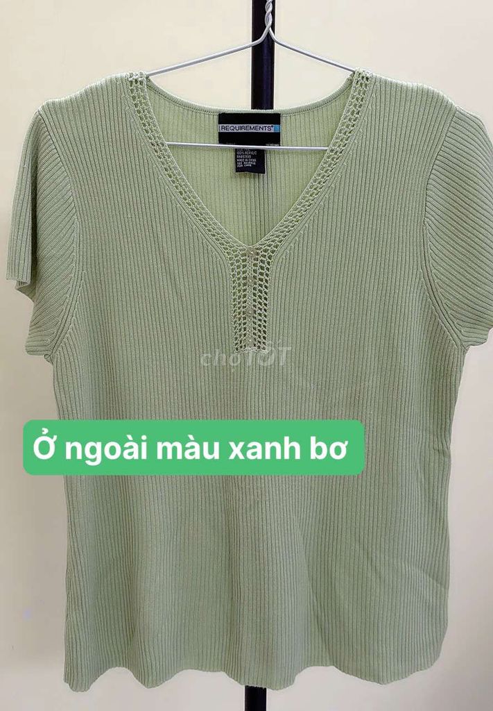 Áo thun Nữ REQUIREMENTS Acrylic Xanh bơ L. Mua bán Quần áo tại Thành phố Thủ Đức Tp Hồ Chí Minh được đăng bởi Hải Đăng  hình 1