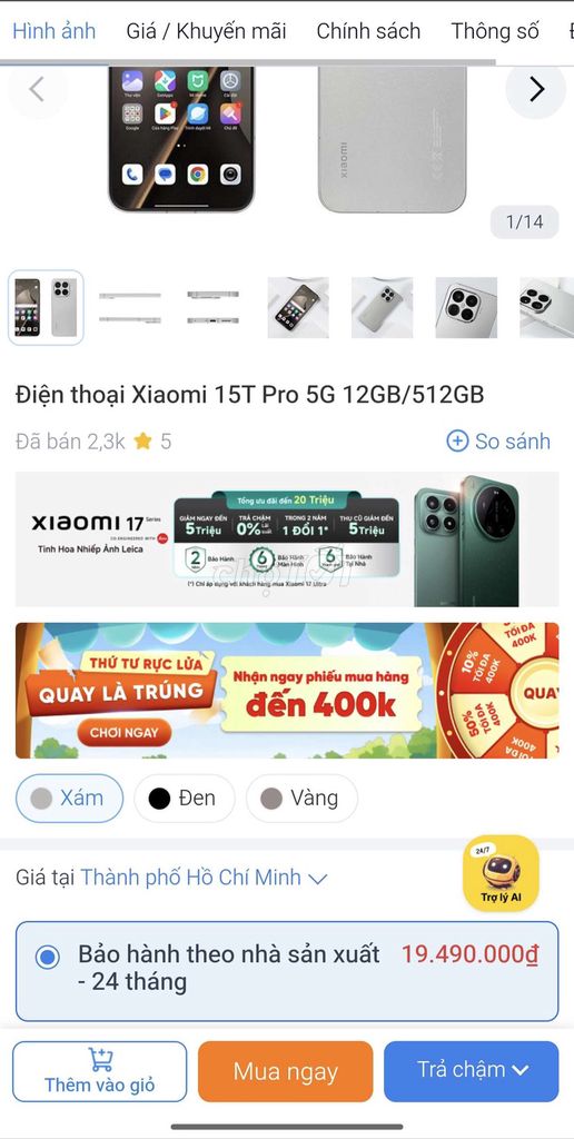 Xiaomi 15T Pro 5G Ram 12/512. Mua bán Điện thoại tại undefined Bà Rịa - Vũng Tàu được đăng bởi Shark Store Phú Mỹ hình 1