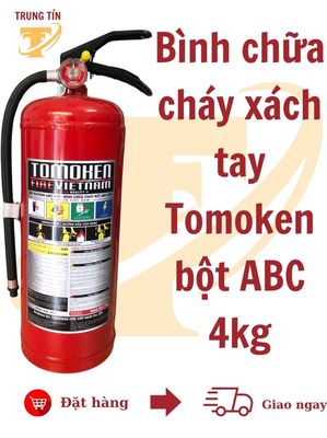 Bình chữa cháy bột ABC 4KG - Tomoken Việt Nam