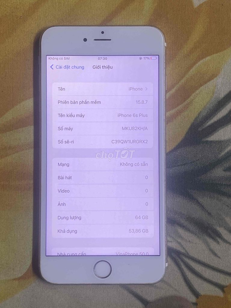 iPhone 6s Plus 64GB Bạc. Mua bán Điện thoại tại Thành phố Long Xuyên An Giang được đăng bởi Huệ hình 1