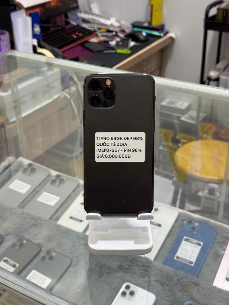 iPhone 11 Pro 64GB Xám (bán trả góp). Mua bán Điện thoại tại Thành phố Long Xuyên An Giang được đăng bởi Lý Apple hình 1