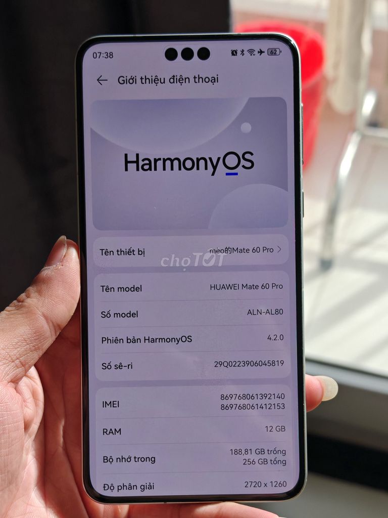 Huawei Mate 60 Pro 12/256GB Bạc. Mua bán Điện thoại tại Thành phố Qui Nhơn Bình Định được đăng bởi việt hình 1