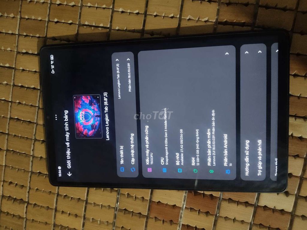 Lenovo Legion Tab Y700 2026 12GB/256GB. Mua bán Máy tính bảng tại Huyện Ea Kar Đắk Lắk được đăng bởi Mai Nhật Linh hình 1