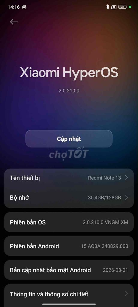 Xiaomi Redmi Note 13 6GB/128GB Đen. Mua bán Điện thoại tại Quận Liên Chiểu Đà Nẵng được đăng bởi alibbaba hình 1