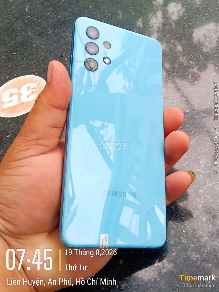 Samsung Galaxy A32 128GB Xanh dương. Mua bán Điện thoại tại Thành phố Dĩ An Bình Dương được đăng bởi LONG NHÂN hình 1