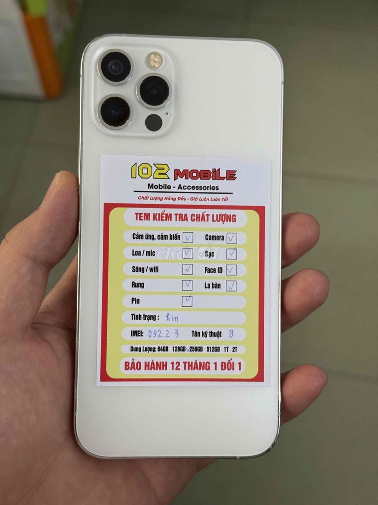 iPhone 12 Pro 128GB Trắng máy đẹp keng chuẩn zin. Mua bán Điện thoại tại Thành phố Buôn Ma Thuột Đắk Lắk được đăng bởi Nguyễn Hoàng hình 1