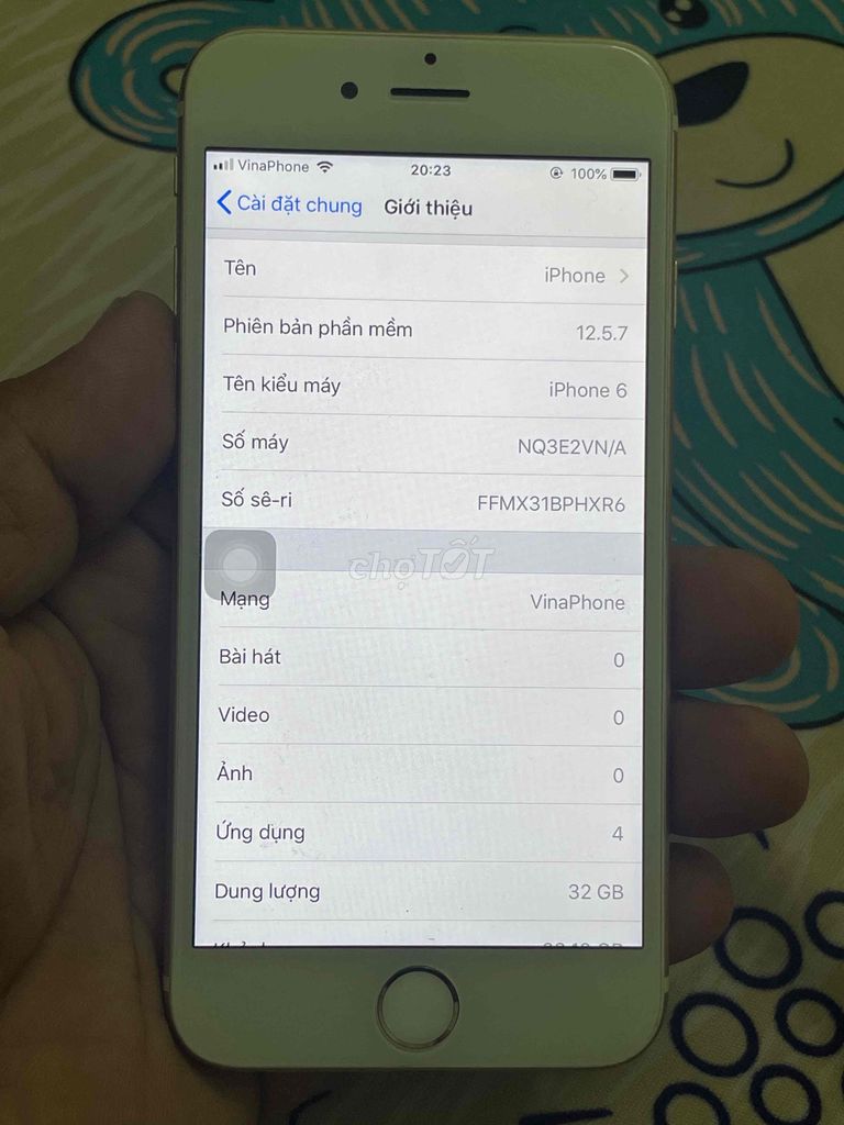 Apple iPhone 6 32GB Vàng Đã dùng. Mua bán Điện thoại tại Thành phố Thủ Đức Tp Hồ Chí Minh được đăng bởi Vinh hình 1