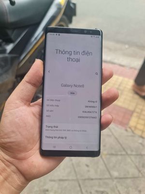 Note 8 máy đẹp 64gb bản 1 sim