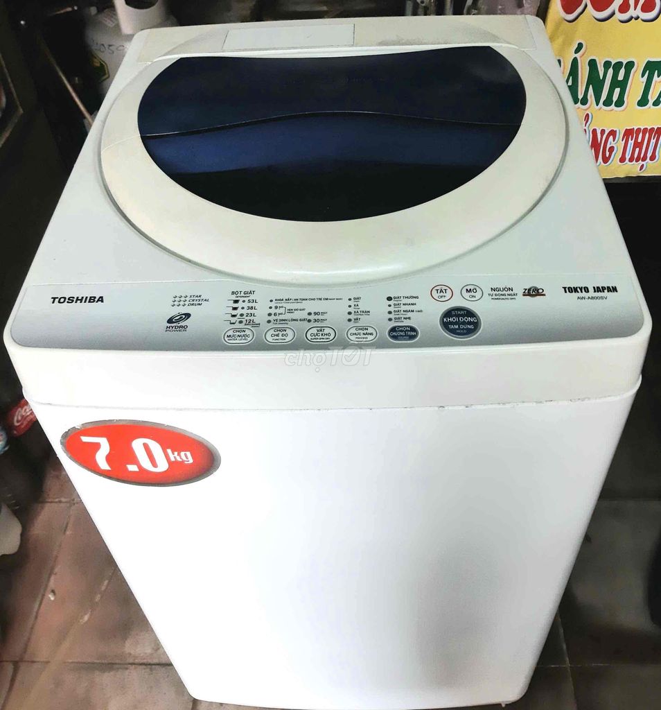 Máy giặt Toshiba 7kg A800 còn đẹp