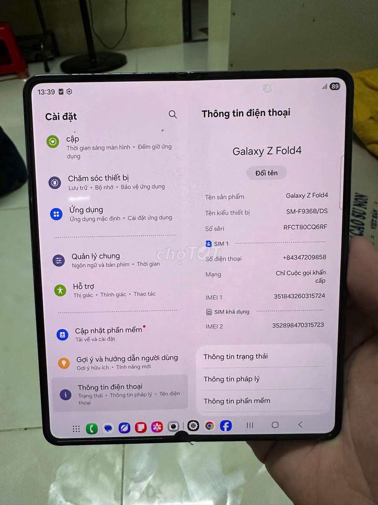 Zfold 4 12/256gb fulk cn 2 sim vl. Mua bán Điện thoại tại Huyện Hóc Môn Tp Hồ Chí Minh được đăng bởi nghia phan hình 1