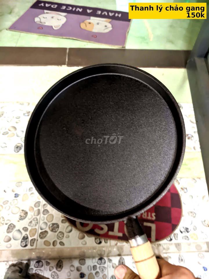 Chảo gang chống dính tự nhiên. Mua bán Dụng cụ nhà bếp tại Huyện Bến Lức Long An được đăng bởi Phan Tấn hình 1