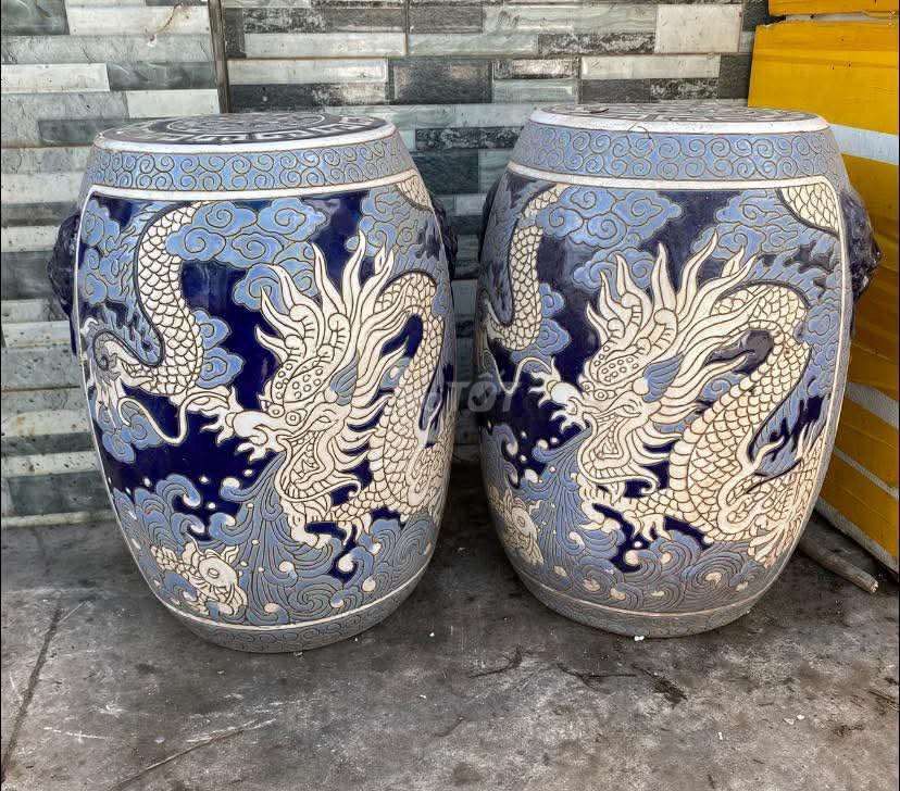 Đôn trống Gốm sứ Xanh trắng Lành 99%. Mua bán Đồ sưu tầm, đồ cổ tại Quận 5 Tp Hồ Chí Minh được đăng bởi Mr Gia Huy hình 1