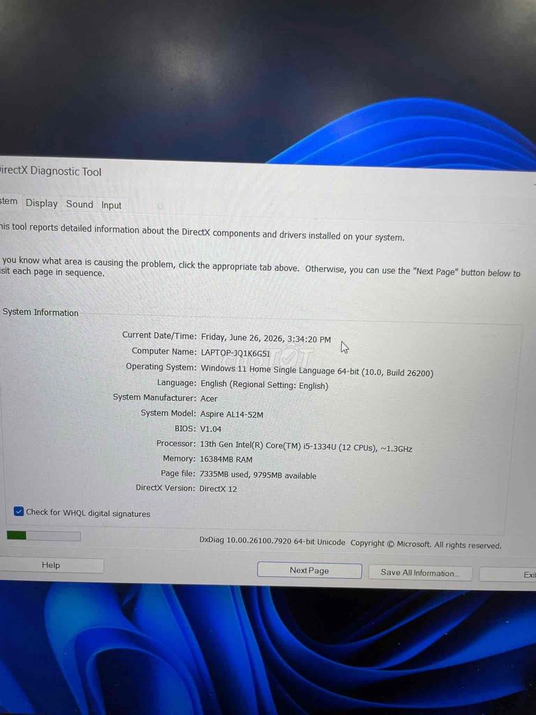 Acer Aspire AL14-52M i5-1334U 14 inch 16GB/512GB. Mua bán Laptop tại Quận Cầu Giấy Hà Nội được đăng bởi TicoSmartphone hình 1