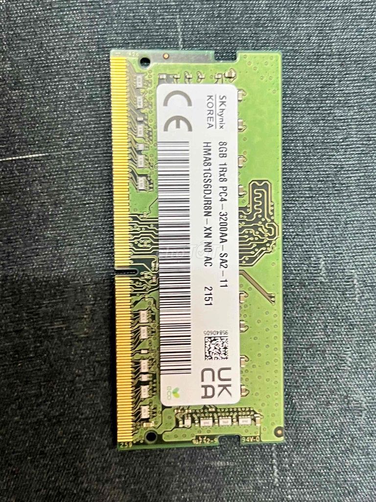 RAM laptop SK hynix DDR4 8GB Như mới. Mua bán Linh kiện (RAM, Card...) tại Thị xã Cai Lậy Tiền Giang được đăng bởi Nguyễn Hoà hình 1