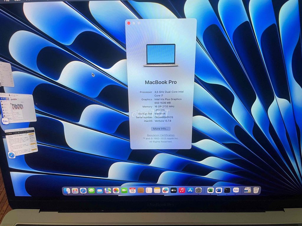 Apple MacBook Pro 2017 Core i7 16GB. Mua bán Laptop tại Quận 8 Tp Hồ Chí Minh được đăng bởi Trung Trí Trần hình 1