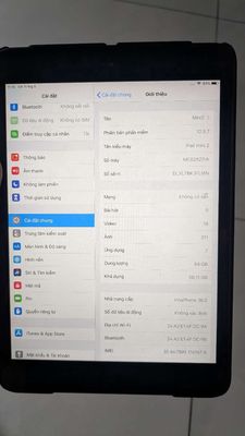 ipad mini 2 4G/64Gb. Mua bán Máy tính bảng tại Thành phố Dĩ An Bình Dương được đăng bởi Anh Tài