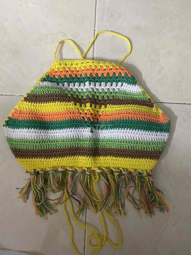 Cho Áo yếm nữ đan dây thủ công đi biển. Mua bán Quần áo tại Quận Tân Bình Tp Hồ Chí Minh được đăng bởi An  hình 1