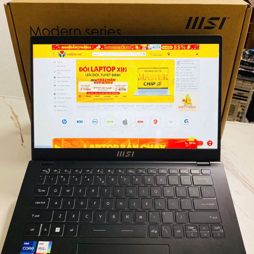 MSI Modern 14 C13M i7-1355U-16G-512G-Win11-FullBox. Mua bán Laptop tại Quận Ninh Kiều Cần Thơ được đăng bởi Võ Diện hình 1