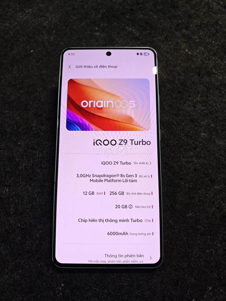 Vivo Iqoo Z9 turbo xanh. Mua bán Điện thoại tại Thành phố Thái Nguyên Thái Nguyên được đăng bởi lê Huỳnh Đức hình 1