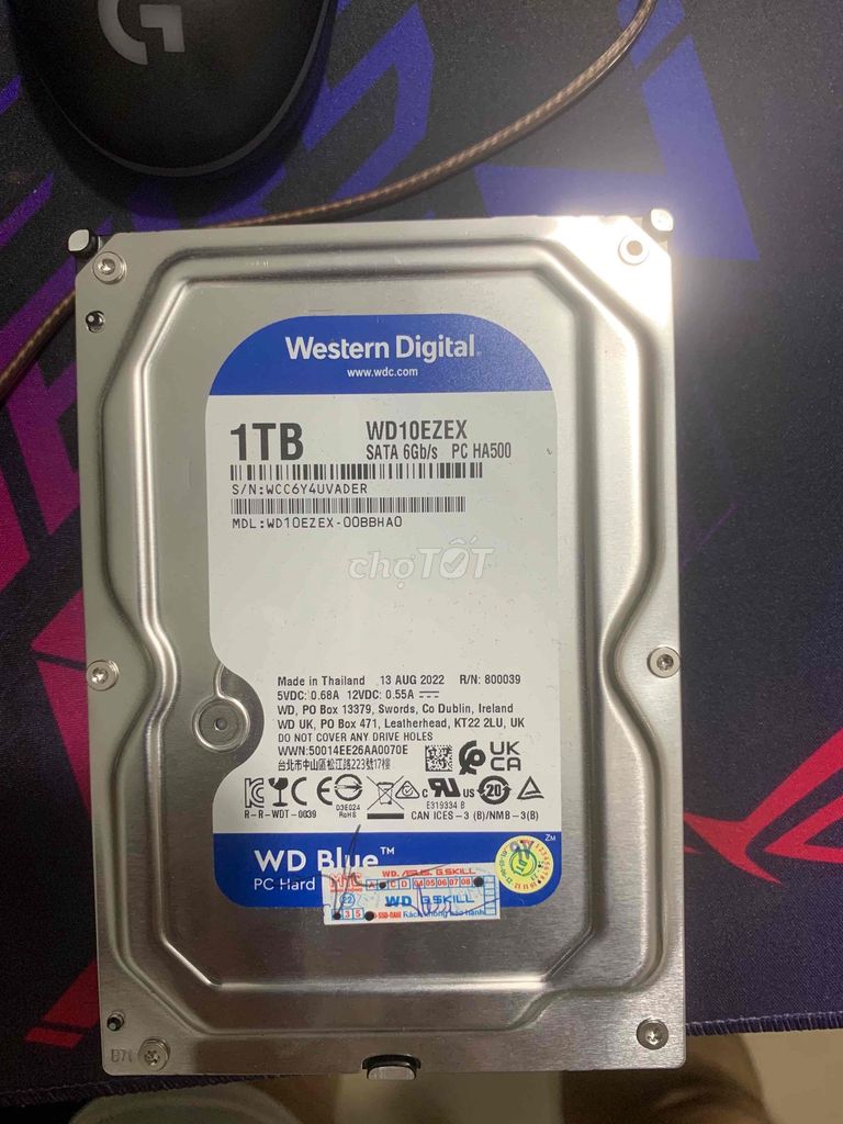 Ổ cứng Western Digital WD10EZEX 1TB cũ SK 100%. Mua bán Linh kiện (RAM, Card...) tại Quận 3 Tp Hồ Chí Minh được đăng bởi NgoPhuong hình 1