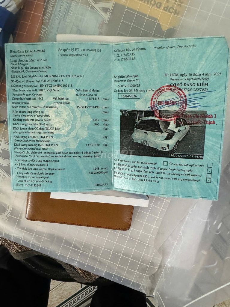 KIA Morning 2017 SX STD Trắng. Mua bán Ô tô tại Thành phố Đồng Xoài Bình Phước được đăng bởi Tran hien hình 1