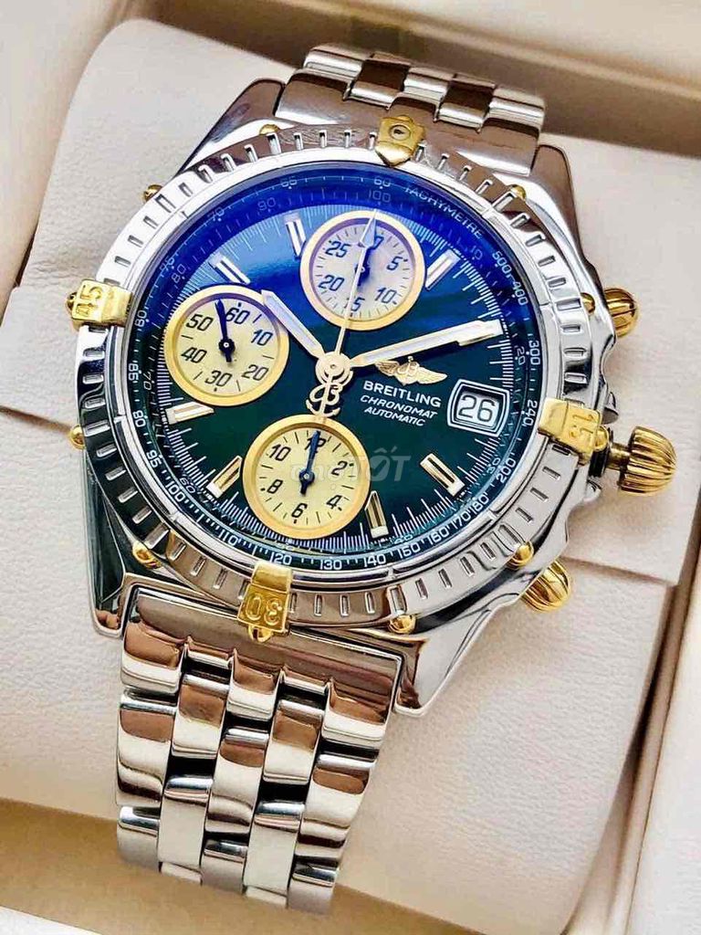 Breitling Chronomat Automatic Chronograph 18k Gold