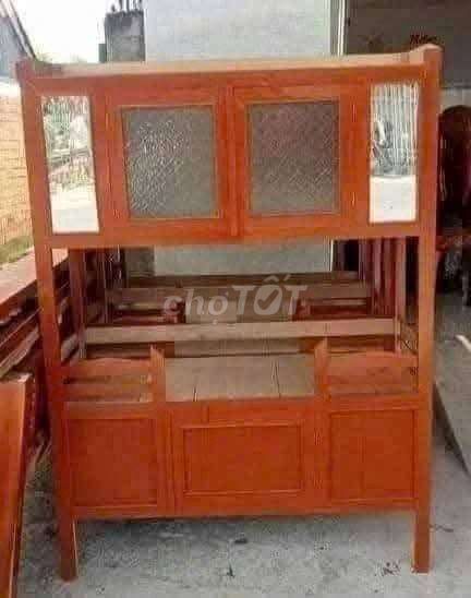 Tủ chén gỗ thao lao 1.1x1.4m. Mua bán Tủ, kệ gia đình tại Huyện Chợ Mới An Giang được đăng bởi Nguyễn Ái Vi hình 1