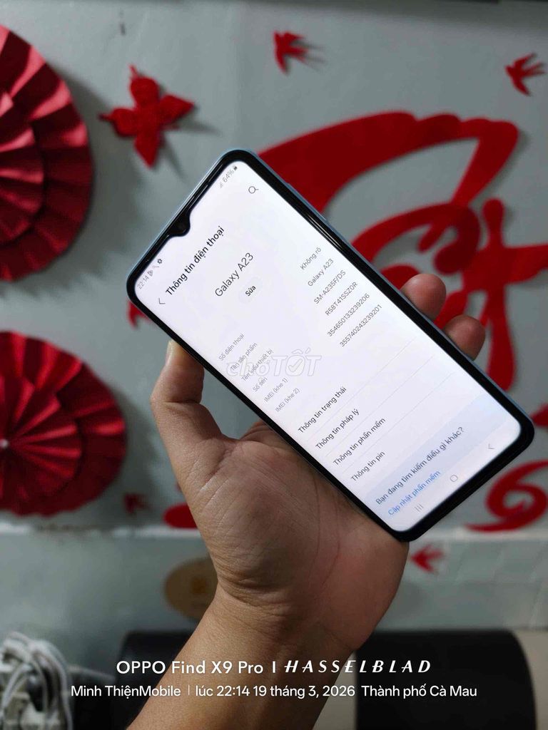 Samsung A23 6/128GB zin vỏ mới (Minh ThiệnMobile). Mua bán Điện thoại tại Thành phố Cà Mau Cà Mau được đăng bởi Minh ThiệnMobile Tân Thành hình 1