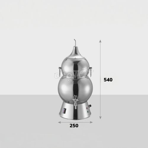 Bình hâm Hồ lô Inox Bạc trưng bày. Mua bán Dụng cụ nhà bếp tại Quận Bình Thạnh Tp Hồ Chí Minh được đăng bởi quan minh hình 1