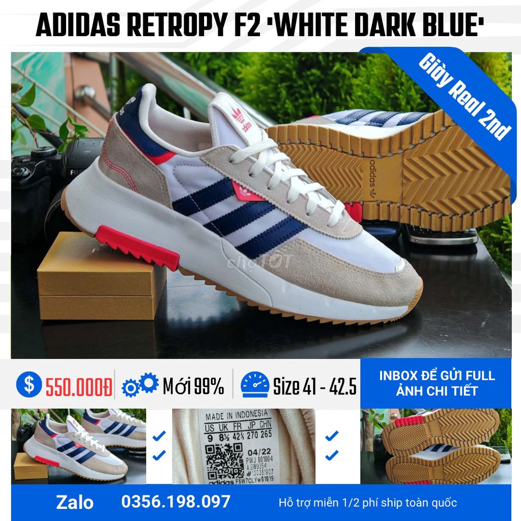 [CHÍNH HÃNG] [Mới 99%] Giày Adidas Retropy F2. Mua bán Giày dép tại Quận Bình Thạnh Tp Hồ Chí Minh được đăng bởi chú CÔNG AN bán giày CHÍNH HÃNG hình 1