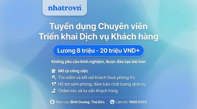 NHÂN VIÊN TƯ VẤN KHÁCH THUÊ PHÒNG TRỌ - CTV ONLINE