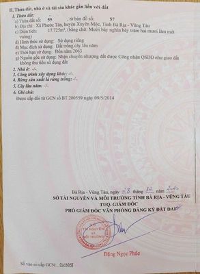 Bán 1,8h đất ,X. Phước Tân, Xuyên Mộc BRVT. Đường Nhựa 10m. Mua bán đất tại Huyện Xuyên Mộc Bà Rịa - Vũng Tàu được đăng bởi Nghĩa