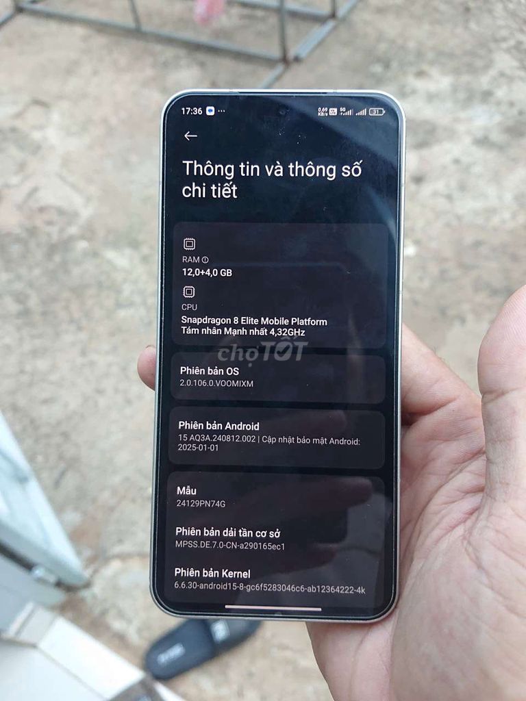 Xiaomi Mi 15 256GB Trắng 99% GL. Mua bán Điện thoại tại Thành phố Long Khánh Đồng Nai được đăng bởi Hảo Hảo hình 1