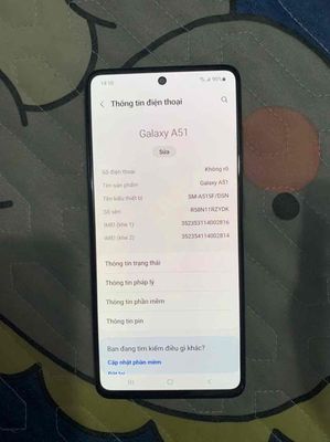 Bán Samsung A51 6/128 màu trắng đẹp. Mua bán Điện thoại tại Quận Bình Tân Tp Hồ Chí Minh được đăng bởi lê quốc chương