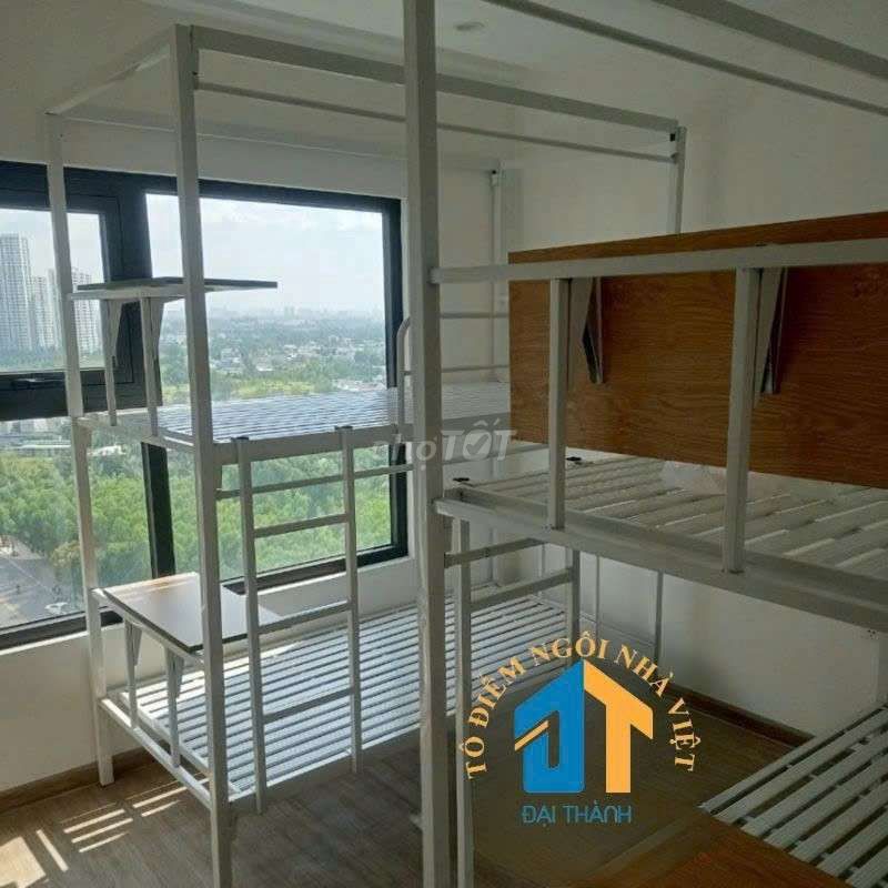 GIƯỜNG 2TẦNG 1M2x2M VUÔNG 4×4  KHUNG RÈM BÀN HỌC. Mua bán Giường, chăn ga gối nệm tại Quận Tân Phú Tp Hồ Chí Minh được đăng bởi NỘI THẤT ĐẠI THÀNH hình 1