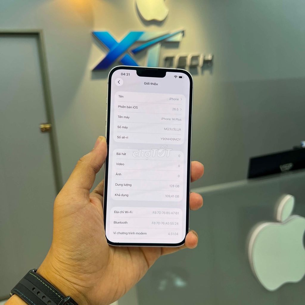 Apple iPhone 14 Plus 128GB Tím Đã sử dụng. Mua bán Điện thoại tại Thành phố Huế Thừa Thiên Huế được đăng bởi Thanh hình 1