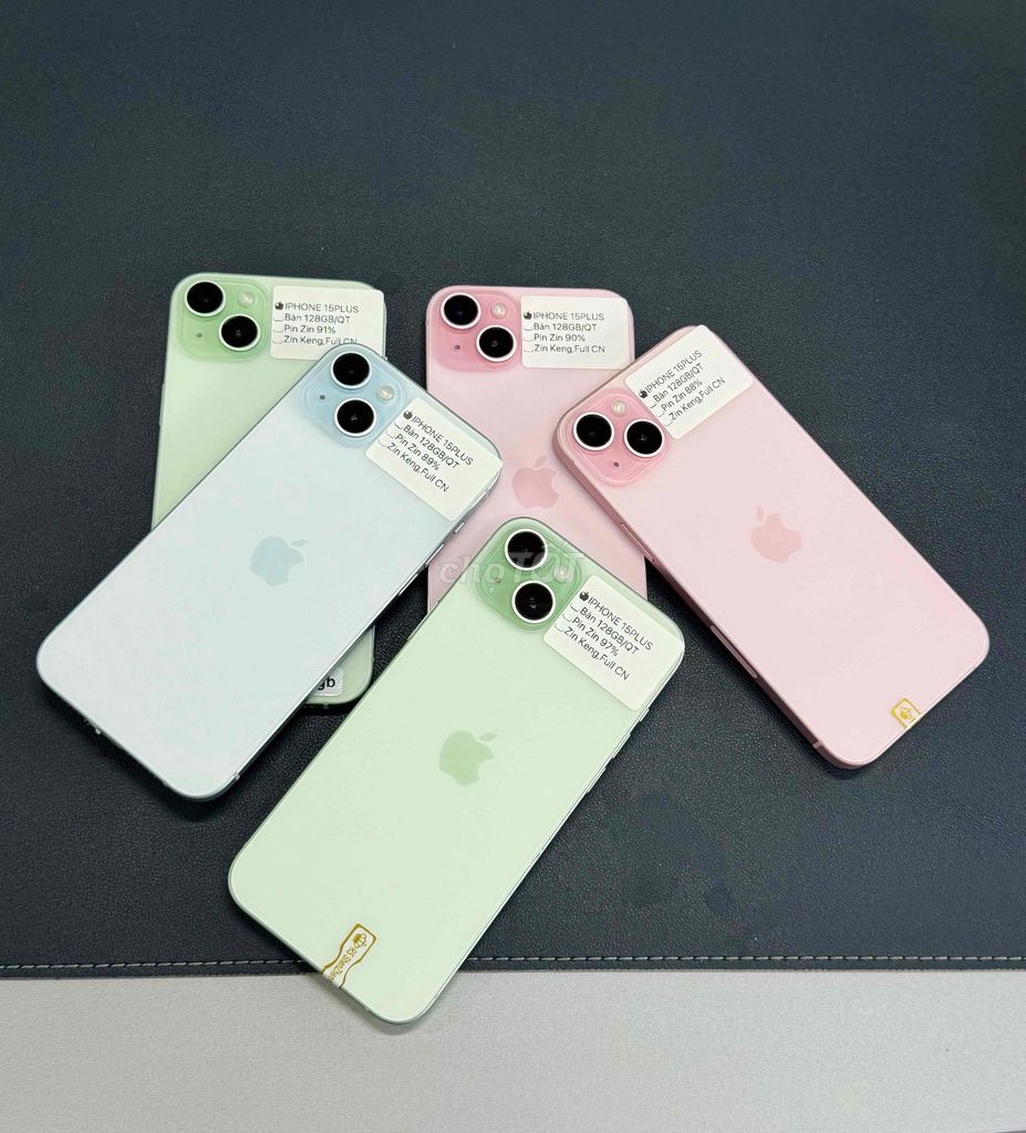 🍎15 Plus Hồng + Xanh / Quốc Tế 128G. Mua bán Điện thoại tại Thành phố Huế Thừa Thiên Huế được đăng bởi Hoàng Lộc Smartphone  hình 1