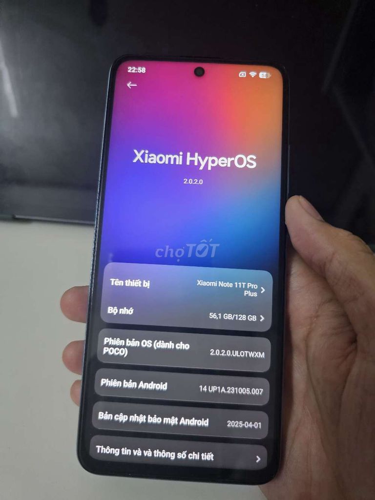 Xiaomi Note 11T Pro Plus 128GB 120w. Mua bán Điện thoại tại Thành phố Long Xuyên An Giang được đăng bởi Redmi Pad Pro hình 1