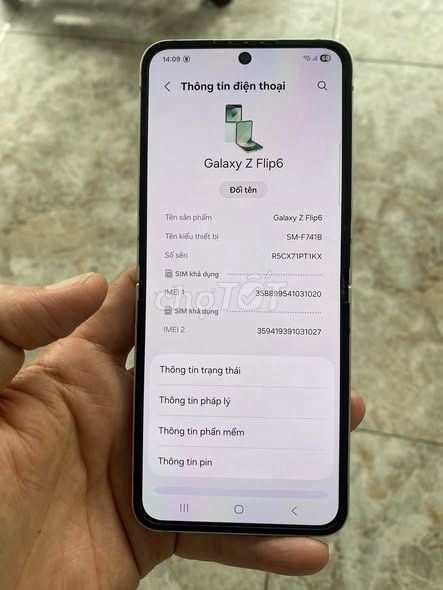 Samsung Galaxy Z Flip6 256GB Bạc. Mua bán Điện thoại tại Quận 8 Tp Hồ Chí Minh được đăng bởi Hội Đồ Điện Tử hình 1