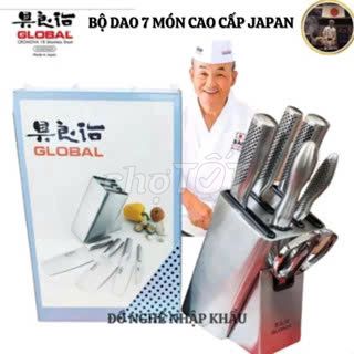 Bộ dao nhà bếp 7 Món Cao Cấp Hãng Global Nhật Bản