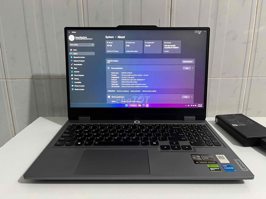 Lenovo LOQ 2024 I5-12450HX 12GB/512GB RTX4050 6Gb. Mua bán Laptop tại Quận 12 Tp Hồ Chí Minh được đăng bởi Quang Thanh hình 1