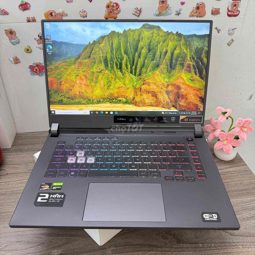 Asus Rog Strix G513IH Ryzen 7-4800H 16gb 1650. Mua bán Laptop tại Quận Liên Chiểu Đà Nẵng được đăng bởi TT Center 603 Tôn Đức Thắng Hòa Khánh  hình 1