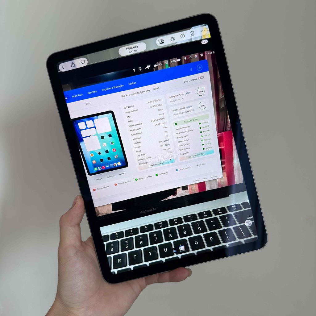 Apple iPad Air 7 128GB Xám. Mua bán Máy tính bảng tại Quận Thanh Xuân Hà Nội được đăng bởi Lê Đức Thắng hình 1