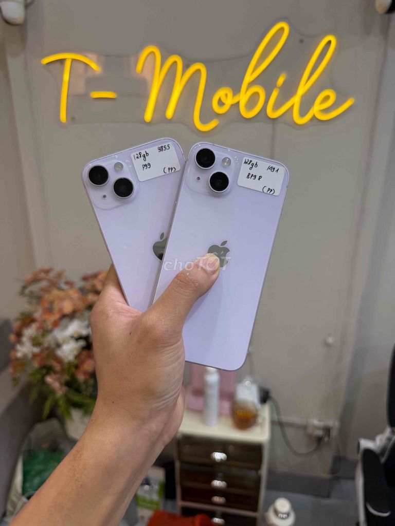 iPhone 14 128GB Tím Quốc Tế tím đẹp pin ngon. Mua bán Điện thoại tại Quận Thanh Xuân Hà Nội được đăng bởi Ngô Tráng T Mobile hình 1