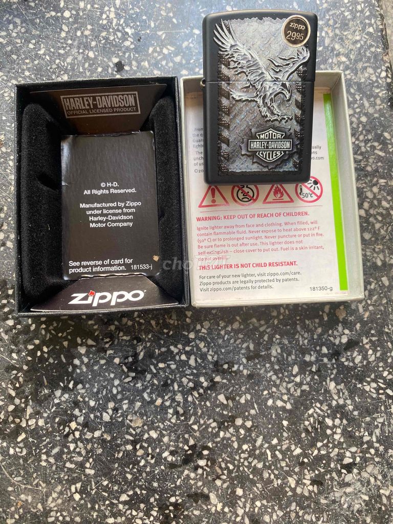 Bật lửa Zippo Harley-Davidson Đen. Mua bán Đồ sưu tầm, đồ cổ tại Thị xã An Nhơn Bình Định được đăng bởi mr liêm hình 1