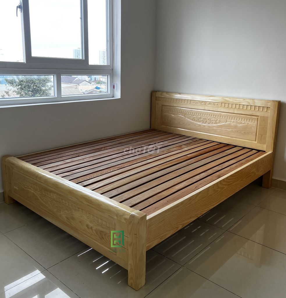 GIƯỜNG GỖ SỒI TỰ NHIÊN GIÁ RẺ TẠI XƯỞNG FREESHIP. Mua bán Giường, chăn ga gối nệm tại Thành phố Thủ Đức Tp Hồ Chí Minh được đăng bởi LÊ VĂN HÙNG hình 1