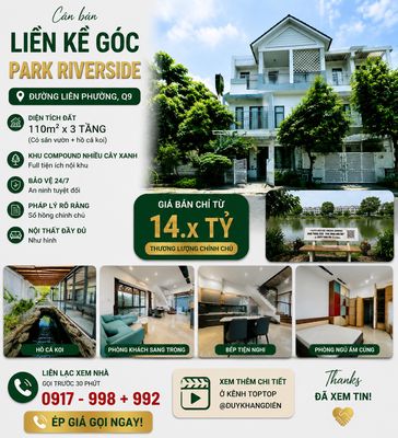 Nhà phố 110 m² · 4 PN · Park Riverside
