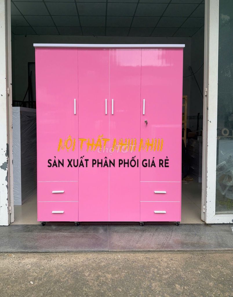 Tủ quần áo nhựa hồng 1m8x1m45. Mua bán Tủ, kệ gia đình tại Quận Tân Phú Tp Hồ Chí Minh được đăng bởi Ngọc NTTL hình 1